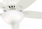 Hunter CC5C10C80 Low Profile Ceiling Fan-Clear Frosted Glass Light Kit