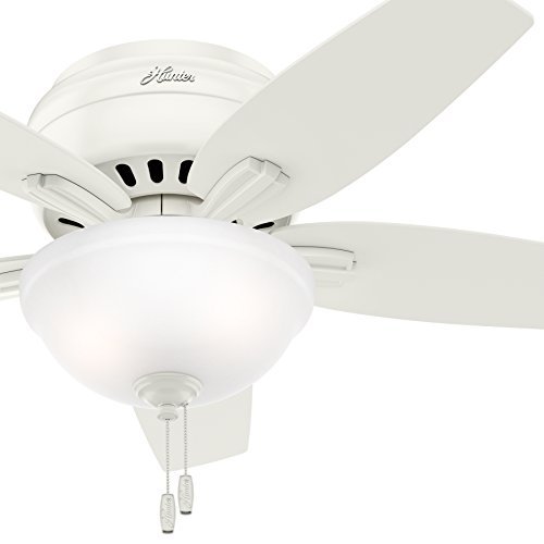 Hunter CC5C10C80 Low Profile Ceiling Fan-Clear Frosted Glass Light Kit