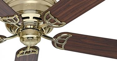 Harbor Breeze Mazon 44-in Brushed-Nickel Flush Mount Indoor Ceiling Fan