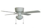Harbor Breeze Armitage 42-in White Flush Mount Indoor Ceiling Fan