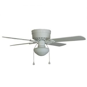 Harbor Breeze Armitage 42-in White Flush Mount Indoor Ceiling Fan