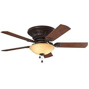 Lynstead 52-in Specialty Bronze Flush Mount Indoor Residential Ceiling Fan