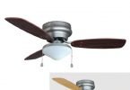 Hardware House 17-5975 Satin Nickel 42-In Flush Mount Ceiling Fan