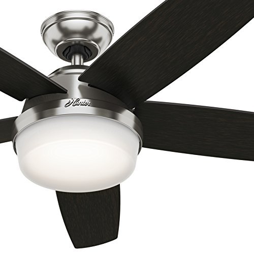 Hunter 54-inch Contemporary Ceiling Fan with Cased White LED Light-Kit