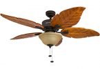 Honeywell Sabal Palm 52-Inch Tropical Ceiling Fan with Sunset Bowl