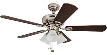 Honeywell Springhill 44-Inch Ceiling Fan with Swirled White Light Shades