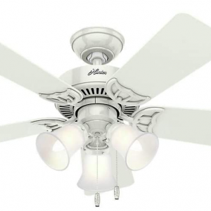 Hunter 51010 Southern Breeze 42-inch White Ceiling Fan