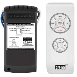 Fnado F2-U 3-in-1 Universal Ceiling Fan Lamp Remote Controller Kit