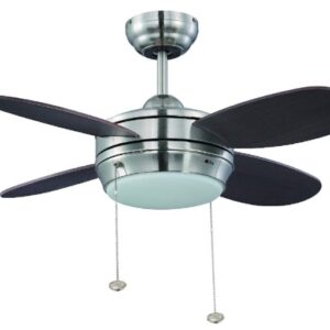 Litex MLV36BNK4LK1 Brushed Nickel 36-Inch Ceiling Fan