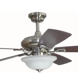 Litex TLEII52BNK5L Brushed Nickel 52-inch Ceiling Fan