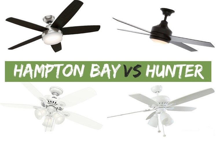 hampton bay vs hunter ceiling fans