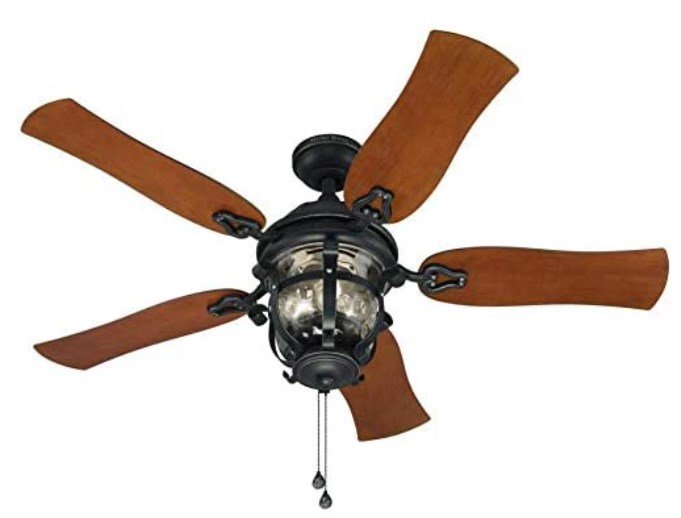 Harbor Breeze Lake Placido 52-in Matte Black Ceiling Fan