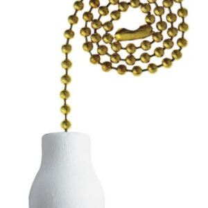 Westinghouse 7701400 White Wood Knob Pull Chain