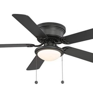 Hugger 52 Inch LED Indoor Black Ceiling Fan