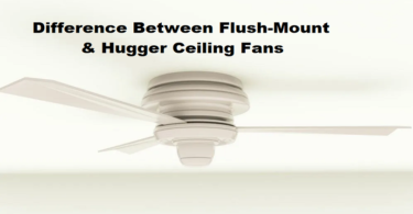 difference between flush mount and hugger ceiling fans