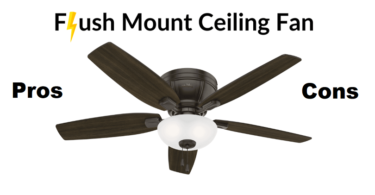 pros and cons of flush mount ceiling fans