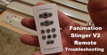 fanimation slinger v2 remote troubleshooting