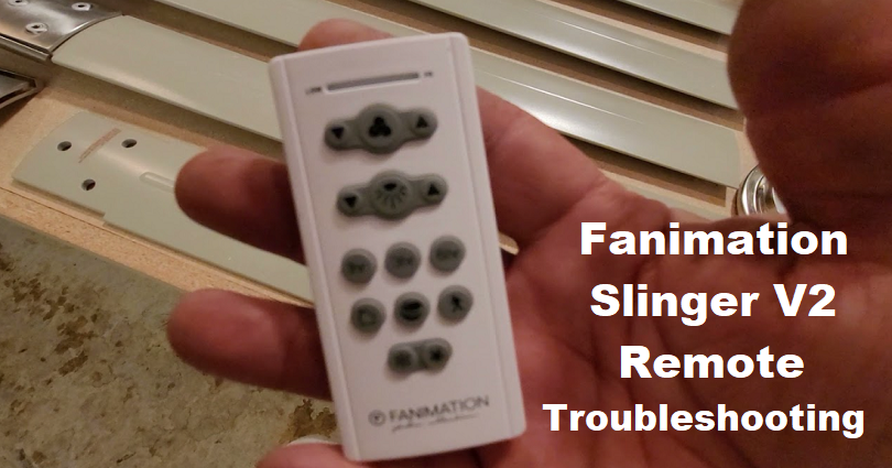 fanimation slinger v2 remote troubleshooting