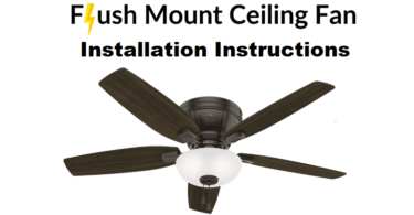 how to install a flush mount ceiling fan