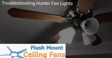 hunter ceiling fan lights not working